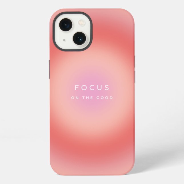Coque iPhone Se concentrer sur le bien (Verso)