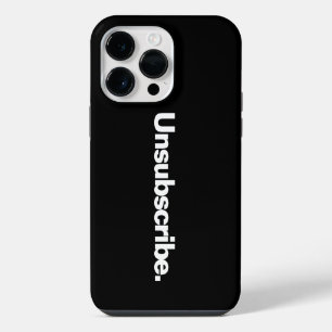 Coque Pour Pour iPhone 14 Pro Max Se désabonner un mot texte blanc minimalisme drôle