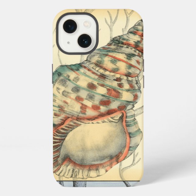 Coque iPhone Seashell and Tree Branches (Verso)