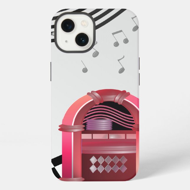 Coque iPhone Sélectionneur de musique de diner (Verso)