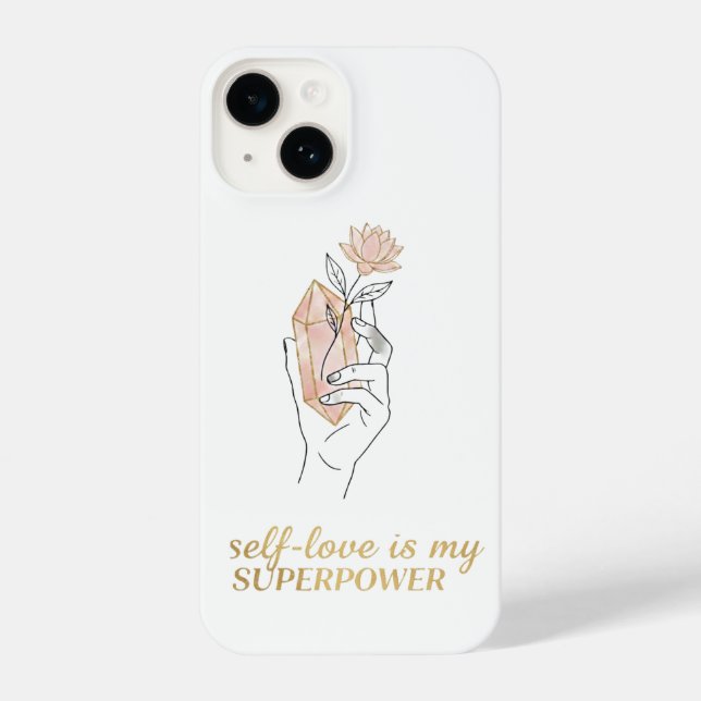 Coque iPhone Self-Love - Rose Quartz Crystal Iphone (Verso)