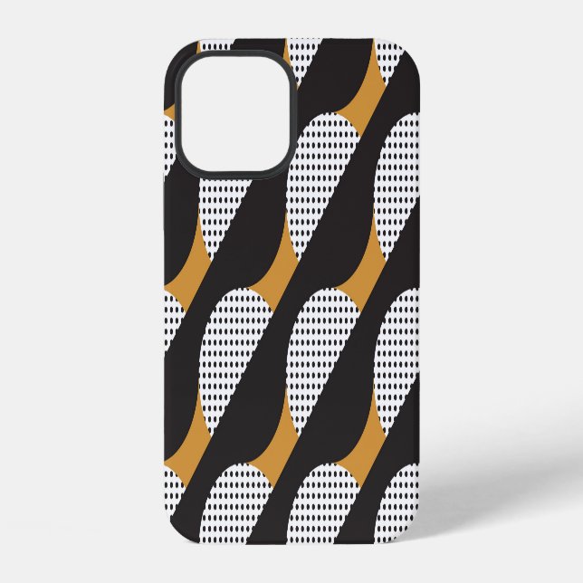 Coque iPhone Semicules et points, motif géométrique. (Verso)