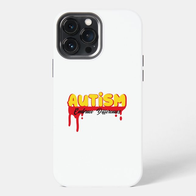 Coque iPhone Sensibilisation à l'autisme (Verso)