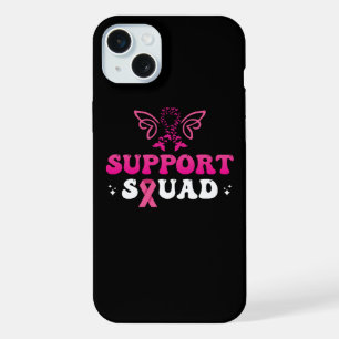 Coque iPhone 15 Plus sensibilisation au cancer du sein de l'équipe de s