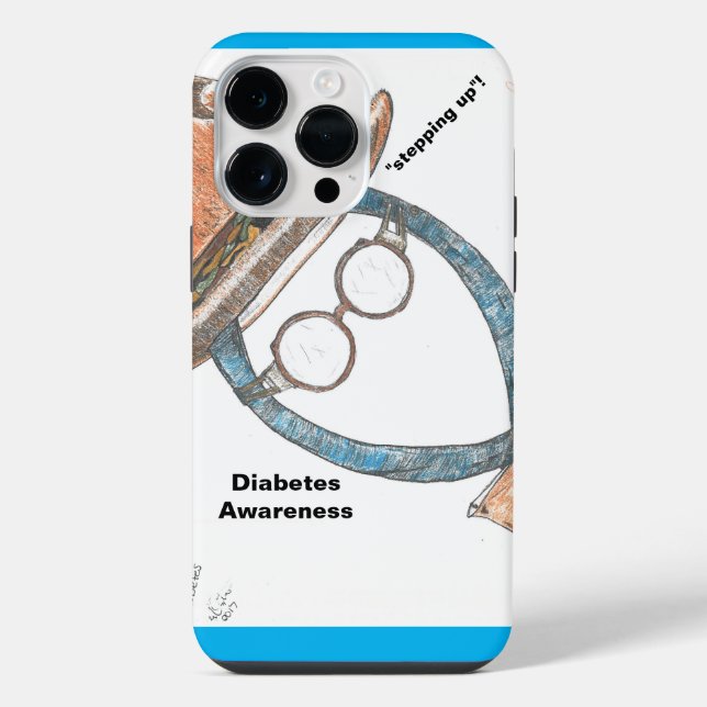 Coque iPhone Sensibilisation au diabète (Verso)