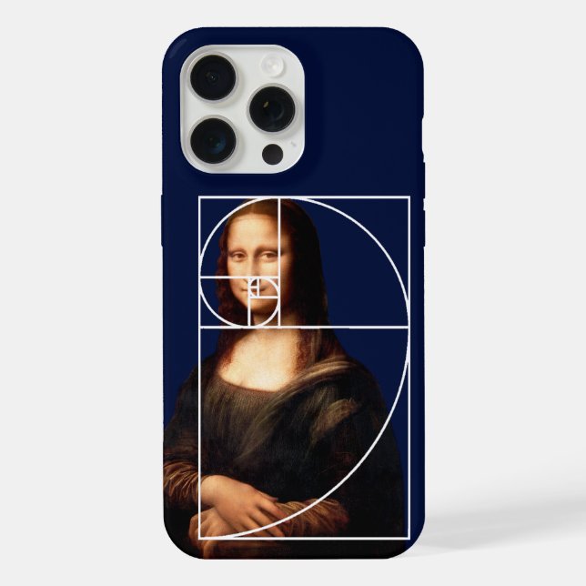 Coque iPhone Séquence Leonardo da Vinci Mona Lisa Fibonacci (Verso)
