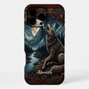 Coque iPhone 16 Pro Max Serenade au clair de lune de Wolf