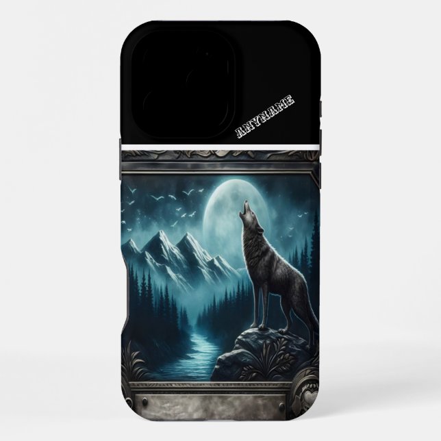 Coque iPhone Serenade au clair de lune de Wolf (Verso)