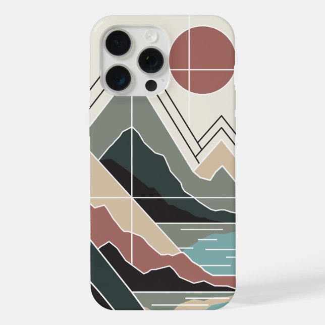Coque iPhone Serene Peaks (Verso)
