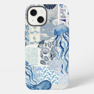 Etui iPhone 13 Sérénité Côtière : Édition Collage de la Vie Marin