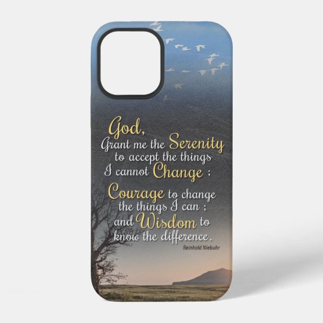 Coque iPhone Sérénité, Courage et Sagesse (Verso)