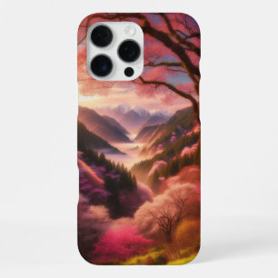 Coque iPhone 16 Pro Max Sérénité en fleurs : Cerisiers Japonais en Fleur