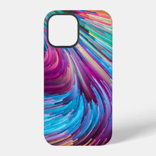 Coque iPhone 12 série Color In Motion. Conception de fond de liqui