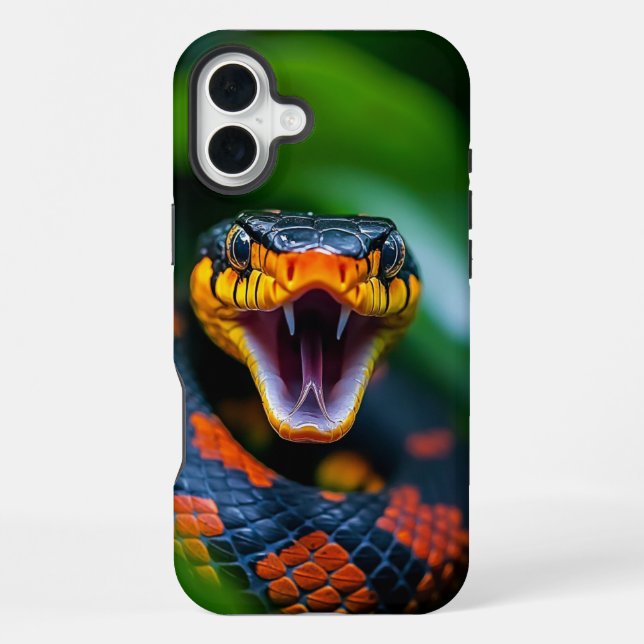 Coque iPhone Serpent Bite (Verso)