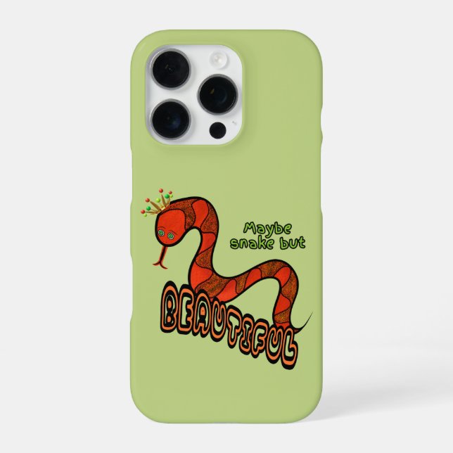 Coque iPhone Serpent rouge (Verso)