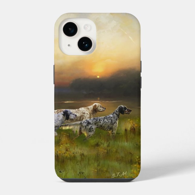 Coque iPhone Setter anglais (Verso)