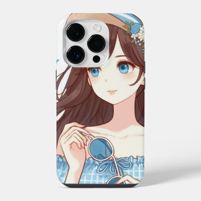 Coque iPhone She Smiles in Summer (Verso)