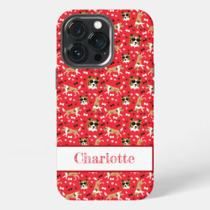 Etui iPhone 13 Pro Shelties Shetland Sheepdog Motif Rouge