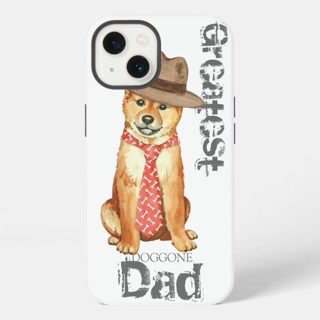 Coque iPhone Shiba Inu Papa (Verso)
