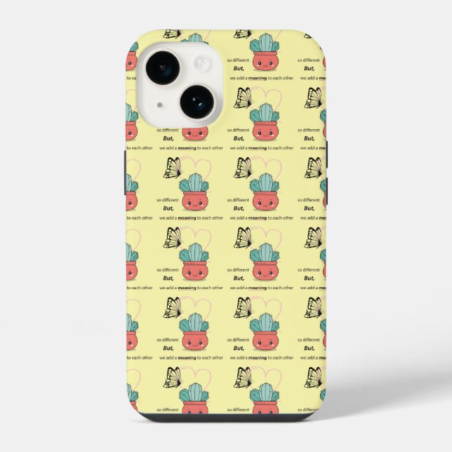 Coque iPhone Si différents, parfaits ensemble – Couple d'amour  (Verso)