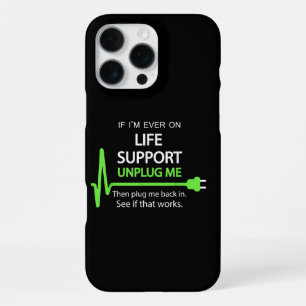 Coque iPhone 16 Pro Max Si je suis jamais en vie soutien T Shirt Funny sar