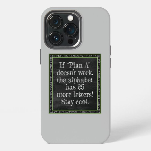Coque iPhone Si le plan "A" ne marche pas... (Dos)