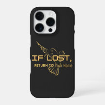 Si Perdu Retournez À – Nom Personnalisé iPhone 16 