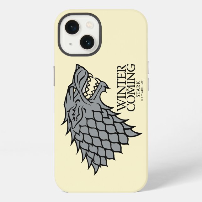 Coque iPhone Sigil des Stark - L'Hiver arrive (Verso)