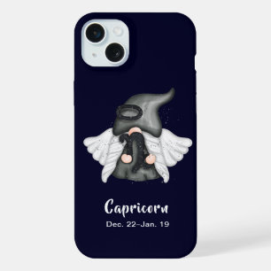 Coque iPhone 15 Plus Signe astrologique ange gnome Capricorne