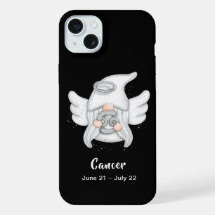 Coque iPhone 15 Plus Signe astrologique du cancer ange gnome