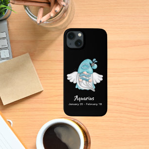 Coque iPhone 15 Plus Signe astrologique du Verseau Gnome Ange
