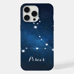 Coque iPhone 15 Pro Max Signe du zodiaque Poissons Constellation