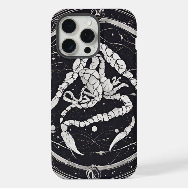 Coque iPhone Signe du zodiaque Scorpion céleste (Verso)