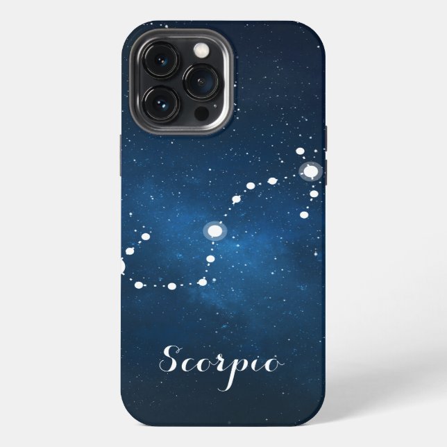 Coque iPhone Signe du zodiaque Scorpion Constellation (Verso)