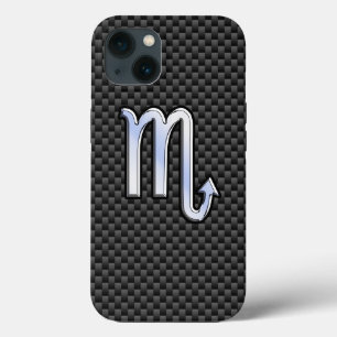 Etui iPhone 13 Signe du zodiaque Scorpion sur l'astrologie en fib