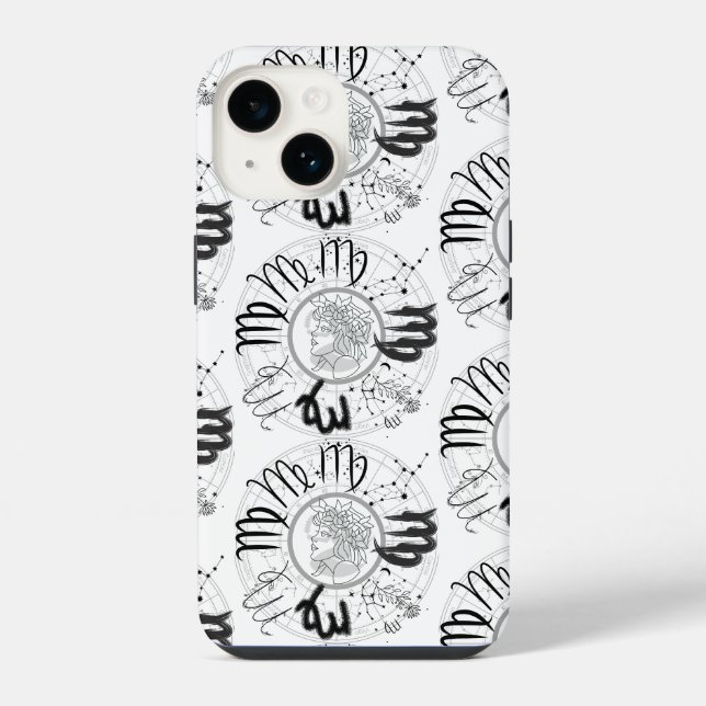 Coque iPhone Signe du zodiaque - Vierge.w (Verso)