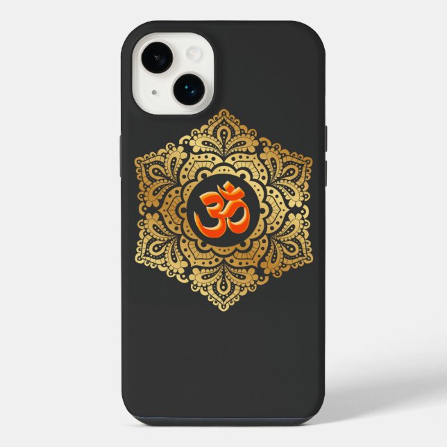 Coque iPhone Signe hindou Om Mandal (Verso)