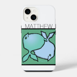 Coque Pour iPhone 14 SIGNE Zodiac Pisces personnalisées iPC d'anniversa