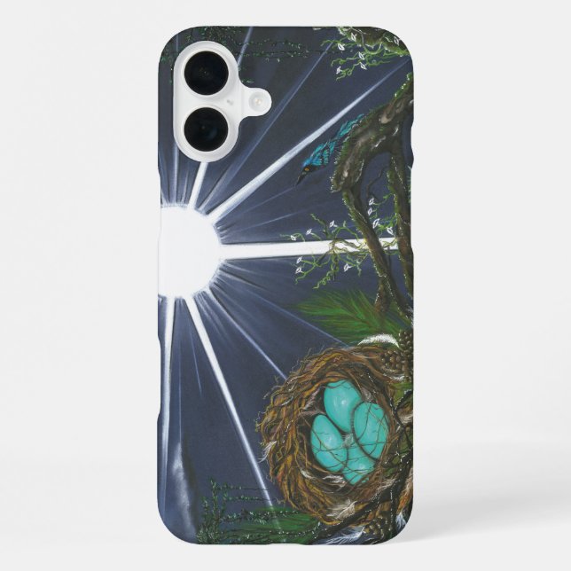 Coque iPhone Silence de l'Espace Sacré (Verso)