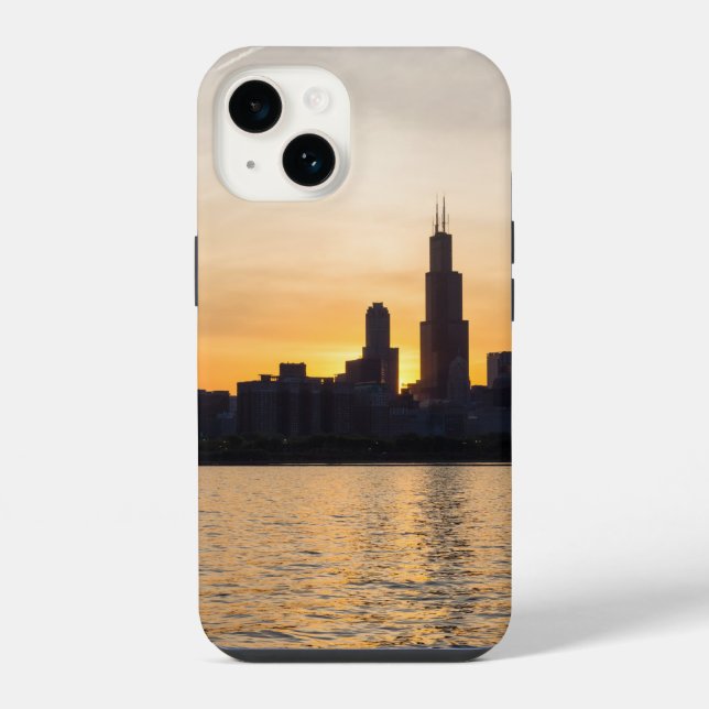 Coque iPhone Silhouette couché de soleil Willis (Verso)