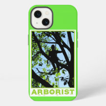 Silhouette de grimpeur d'arbre : Arboriste
