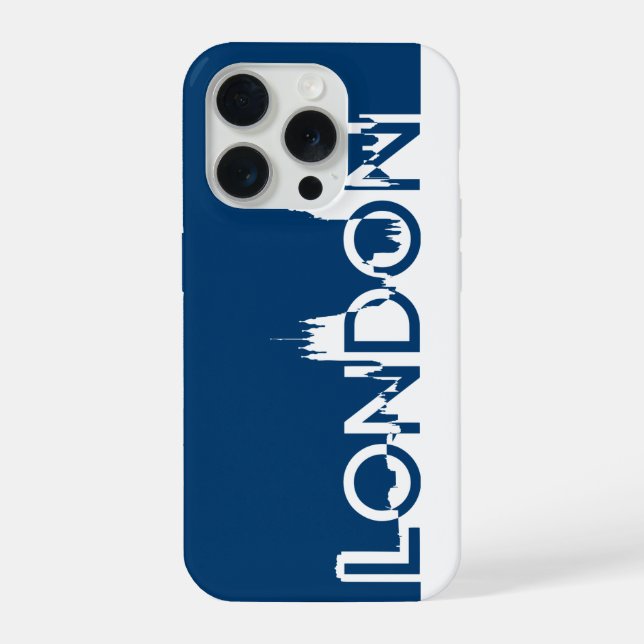 Coque iPhone silhouette de Londres (Verso)