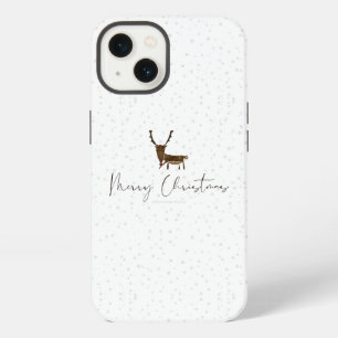 Etui iPhone 13 Silhouette de renne en ligne artistique de Slipper