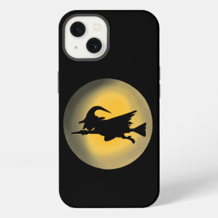 Etui iPhone 13 Silhouette de sorcière méchante volante