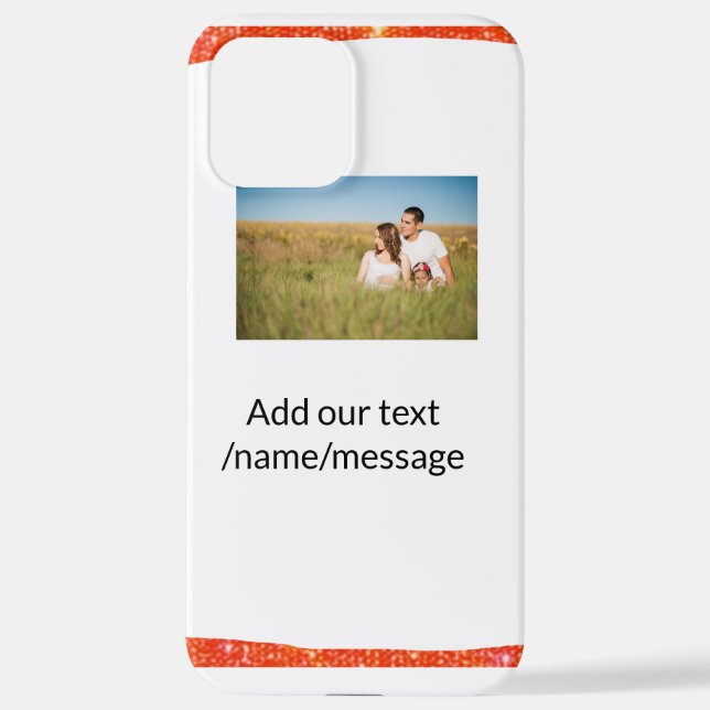 Coque iPhone simple couleur personnalisée ajouter votre photDou (Verso)