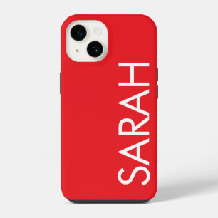 Coque Pour iPhone 14 Simple Élégant Moderne Personnalisé Nom Classique