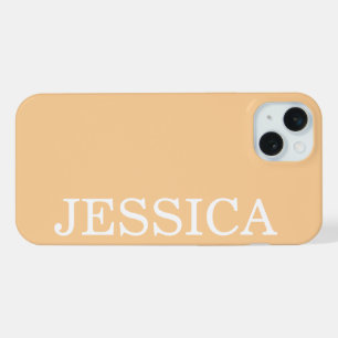 COQUE iPhone 15 PLUS SIMPLE ÉLÉGANT NOM PERSONNALISÉ MODERNE MINIMALIST