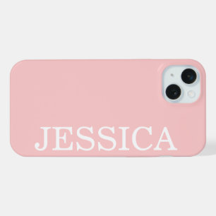 COQUE iPhone 15 PLUS SIMPLE ÉLÉGANT NOM PERSONNALISÉ MODERNE MINIMALIST