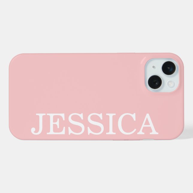 COQUE iPhone SIMPLE ÉLÉGANT NOM PERSONNALISÉ MODERNE MINIMALIST (Verso Horizontal)