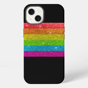 Etui iPhone 13 Simple moderne LGBTQIA Gay pride Rainbow Parties s